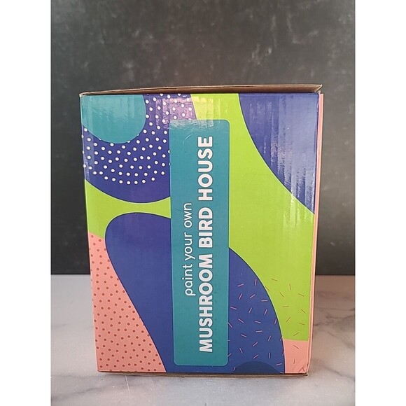 Crafty Crew Paint Your Own Mushroom Bird House - Picture 4 of 9